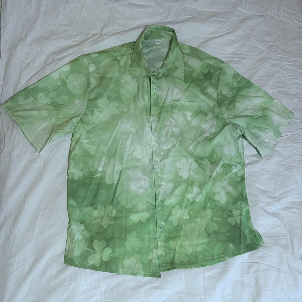 Green Floral Women’s Clover Shirt